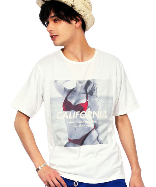 ８(eight)（エイト）の「BEACH プリント 半袖Tシャツ （Tシャツ/カットソー・メンズ・B/A/C/D・MEDIUM/LARGE）」の4枚目の写真