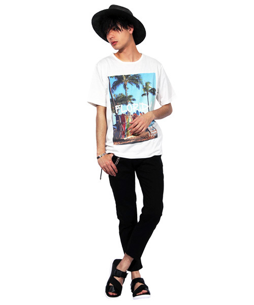 ８(eight)（エイト）の「BEACH プリント 半袖Tシャツ （Tシャツ/カットソー・メンズ・B/A/C/D・MEDIUM/LARGE）」の6枚目の写真