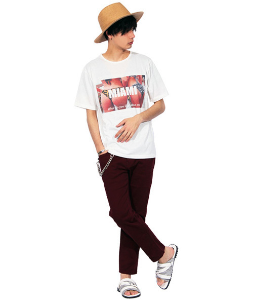 ８(eight)（エイト）の「BEACH プリント 半袖Tシャツ （Tシャツ/カットソー・メンズ・B/A/C/D・MEDIUM/LARGE）」の8枚目の写真