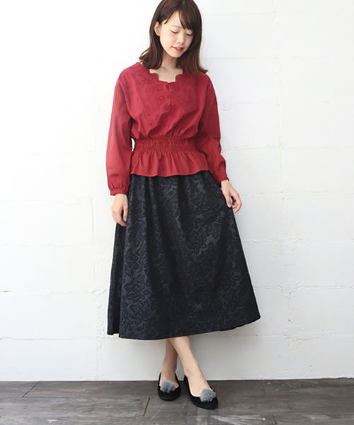 SESTO(セスト)の「ボンボンファー付きスクエアトゥローヒールパンプス/グレンチェック(パンプス・レディース・ブラック/グリーン/チェック/ボルドー/グレー/レオパード/ゴールド・22.0cm/23.0cm/25.0cm/22.5cm/23.5cm/24.0cm/24.5cm)」の8枚目の写真