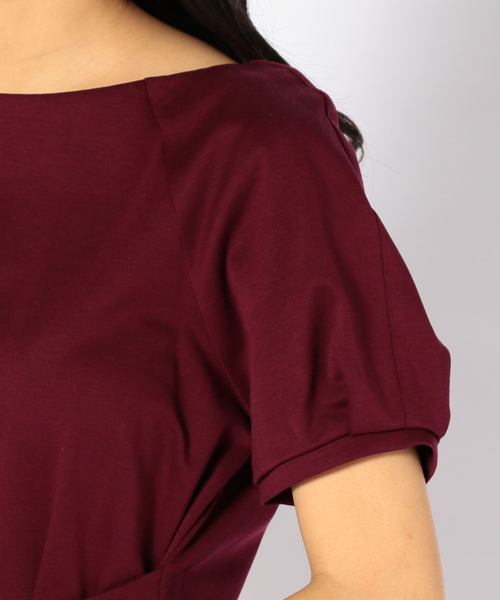 Khaju（カージュ）の「Khaju:コルセットTEE（Tシャツ/カットソー・レディース・カーキ/ワイン・ONE SIZE）」の10枚目の写真