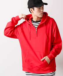 WEGO | WEGO/ハーフZIP BIGプルパーカー(パーカー)