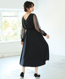 A part by | 【結婚式にも】OC*ドットチュールワンピース 776609 (ドレス)