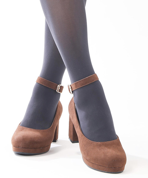 WEGO(ウィゴー)の「WEGO/ストラップパンプス(パンプス・レディース・その他1/グレー/ブラック/ブラウン/レッド・LARGE/MEDIUM)」の3枚目の写真