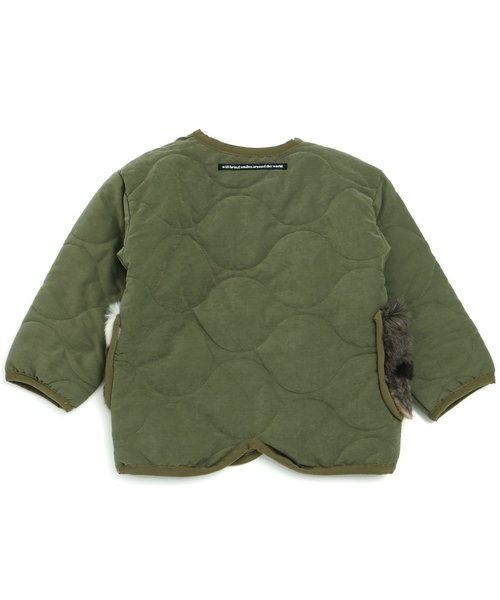 BREEZE（ブリーズ）の「ノーカラーキルティングコート（その他アウター・キッズ・カーキ・130/80/90/100/140/110/120）」の2枚目の写真