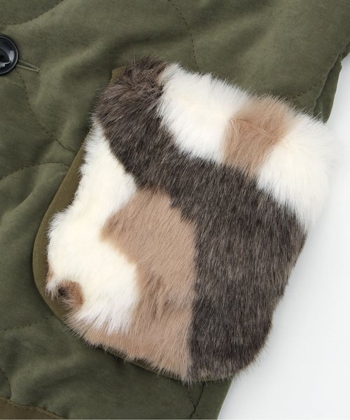 BREEZE（ブリーズ）の「ノーカラーキルティングコート（その他アウター・キッズ・カーキ・130/80/90/100/140/110/120）」の7枚目の写真