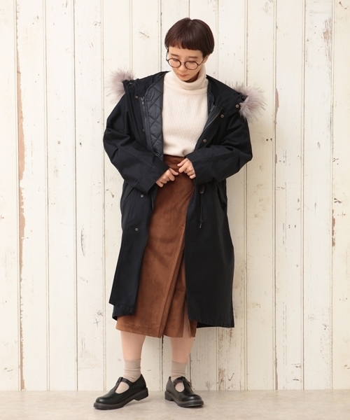 cepo（セポ）の「モッズコート（モッズコート・レディース・カーキ/ネイビー・M）」の2枚目の写真