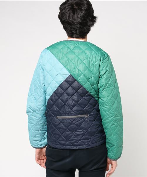 ゴースローキャラバン　ナイロンジャケット　ダウンベスト　インナー　ドローコードM ゴースローキャラバン ナイロンジャケット ダウンベスト インナー