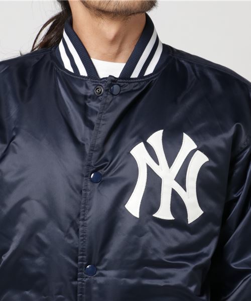 NEW ERA（ニューエラ）の「NEWERA　NY　JACKET（ブルゾン・メンズ・ネイビー・L/M）」の2枚目の写真