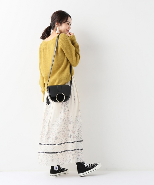 SLOBE IENA（スローブイエナ）の「ホールガーメントアルパカ混ニット◆（ニット/セーター・レディース・ベージュ/サックスブルー/イエロー・FREE）」の15枚目の写真