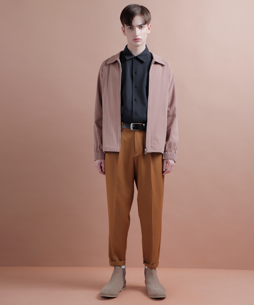 EMMA CLOTHES（エマクローズ）の「TRストレッチオープンカラーシャツ（シャツ/ブラウス・メンズ・ベージュ/ブラック/ネイビー/チャコールグレー/ブラウン・FREE）」の7枚目の写真