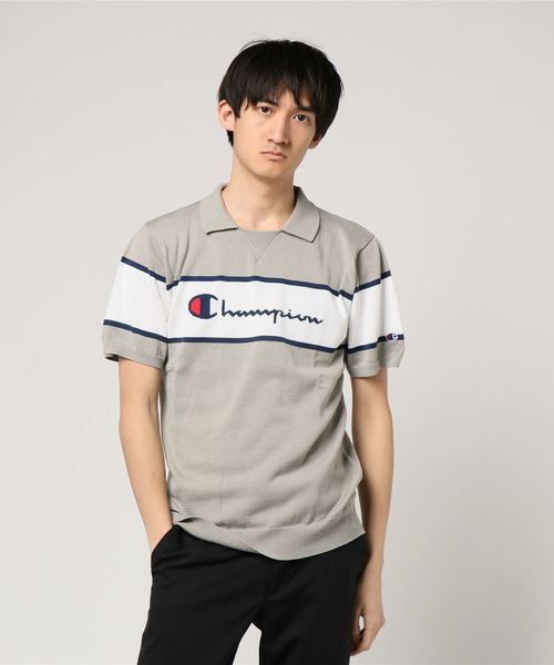 Champion Golf(チャンピオンゴルフ)の「【Champion/チャンピオン】メンズ GOLF ニットポロシャツ(ポロシャツ・メンズ・オフホワイト/グレー/イエロー/レッド/ブルー・LARGE/X-LARGE/MEDIUM)」の3枚目の写真