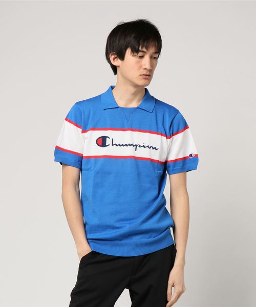 Champion Golf(チャンピオンゴルフ)の「【Champion/チャンピオン】メンズ GOLF ニットポロシャツ(ポロシャツ・メンズ・オフホワイト/グレー/イエロー/レッド/ブルー・LARGE/X-LARGE/MEDIUM)」の4枚目の写真