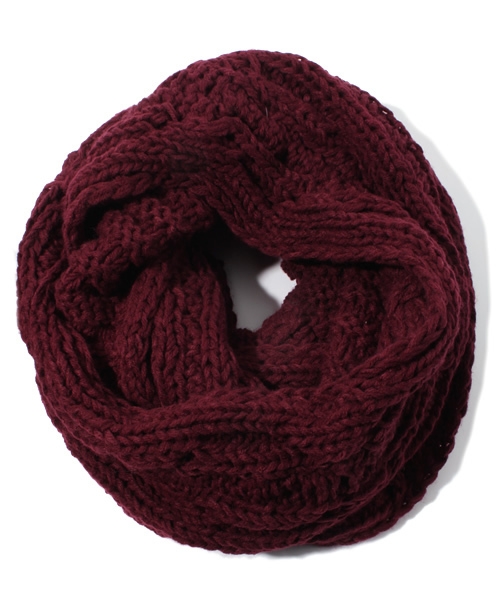 Chico（チコ）の「ケーブルスヌード（ストール/ショール・レディース・アイボリー/ワインレッド/ブルー・FREE）」の3枚目の写真