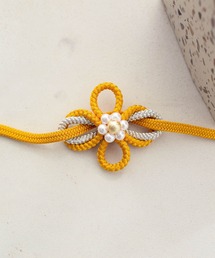 utatane | 組み紐　パールビジュー付レトロモチーフ(和装小物)