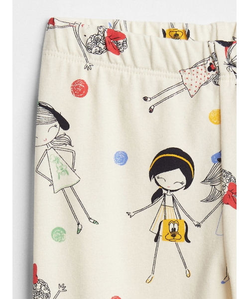 GAP（ギャップ）の「Gapkids | Disney Mickey Mouse And Minnie Mouse クロップドレギンス（レギンス/スパッツ・キッズ・オフホワイト・100cm/90cm/95cm/80ｃｍ/70cm/110cm/105cm）」の3枚目の写真