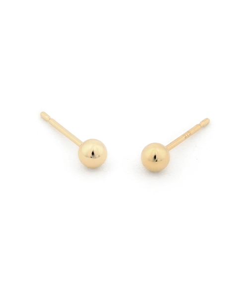ESTELLE(エステール)の「K18 イエローゴールド ピアス (3mm) ESTELLE/エステール(ピアス(両耳用)・レディース・イエローゴールド・-)」の3枚目の写真