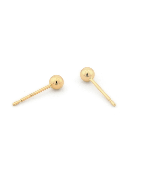 ESTELLE(エステール)の「K18 イエローゴールド ピアス (3mm) ESTELLE/エステール(ピアス(両耳用)・レディース・イエローゴールド・-)」の4枚目の写真