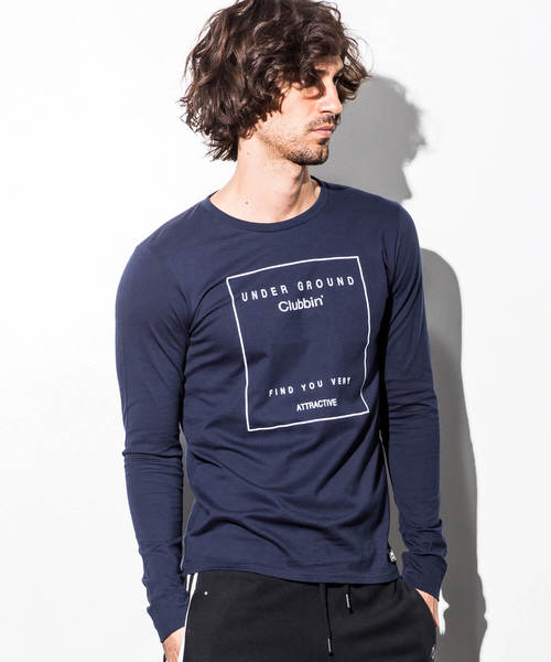 AZbyjunhashimoto_（エーゼイバイジュンハシモト）の「AZ by junhashimoto(エーゼイ バイ ジュンハシモト)プリントロングＴシャツ（Tシャツ/カットソー・メンズ・ホワイト/ブラック/ネイビー・SMALL/MEDIUM/LARGE/X-LARGE）」の6枚目の写真