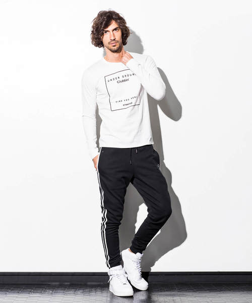 AZbyjunhashimoto_（エーゼイバイジュンハシモト）の「AZ by junhashimoto(エーゼイ バイ ジュンハシモト)プリントロングＴシャツ（Tシャツ/カットソー・メンズ・ホワイト/ブラック/ネイビー・SMALL/MEDIUM/LARGE/X-LARGE）」の10枚目の写真