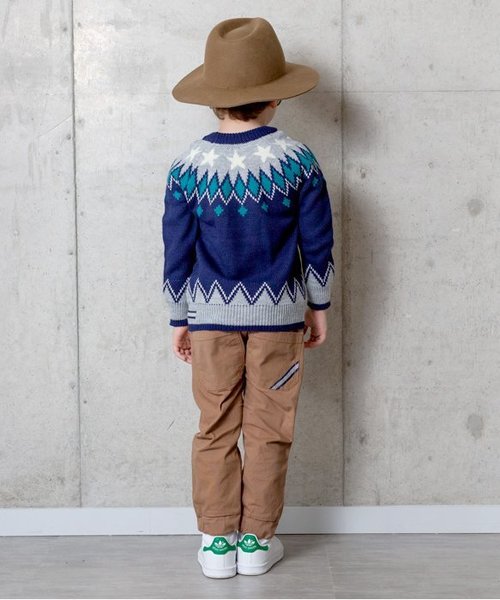 BREEZE(ブリーズ)の「ネット限定 スターノルディックニット(ニット/セーター・キッズ・キナリ/ネイビー・120/130/80/90/140/110/100)」の18枚目の写真