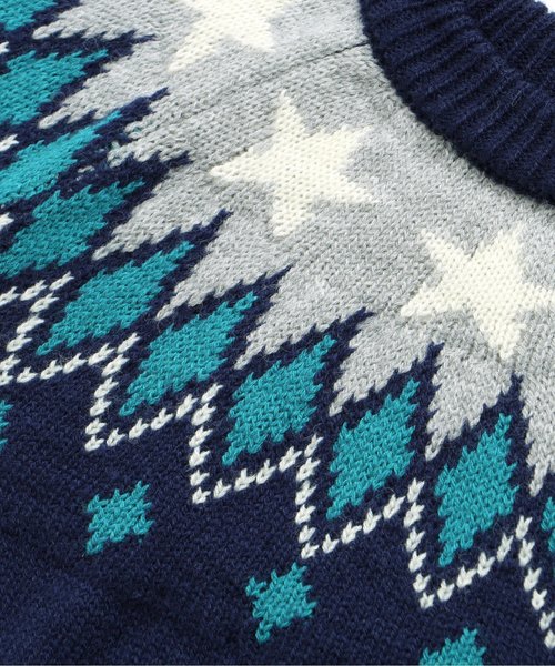 BREEZE(ブリーズ)の「ネット限定 スターノルディックニット(ニット/セーター・キッズ・キナリ/ネイビー・120/130/80/90/140/110/100)」の15枚目の写真