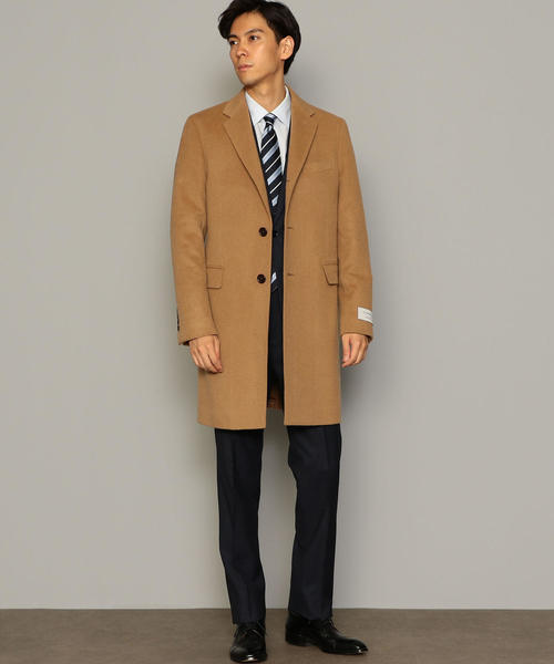 green label relaxing（グリーンレーベルリラクシング）の「[Begin 2019年1月号掲載] ウール / カシミヤ チェスターコート（チェスターコート・メンズ・ダークグレー/ベージュ/ネイビー・S/XL/L/M）」の19枚目の写真