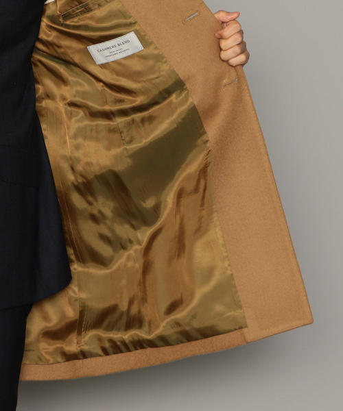 green label relaxing（グリーンレーベルリラクシング）の「[Begin 2019年1月号掲載] ウール / カシミヤ チェスターコート（チェスターコート・メンズ・ダークグレー/ベージュ/ネイビー・S/XL/L/M）」の11枚目の写真
