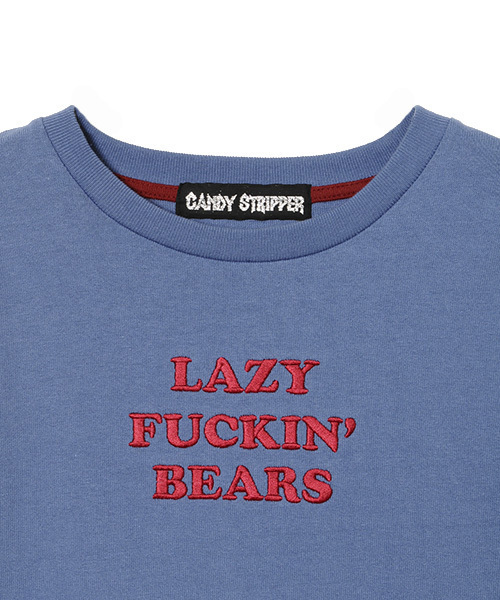 Candy Stripper（キャンディストリッパー）の「LAZY BEARS L/S Tシャツ（Tシャツ/カットソー・レディース・ブラック/オフホワイト/ブルー/ピンク・2）」の8枚目の写真