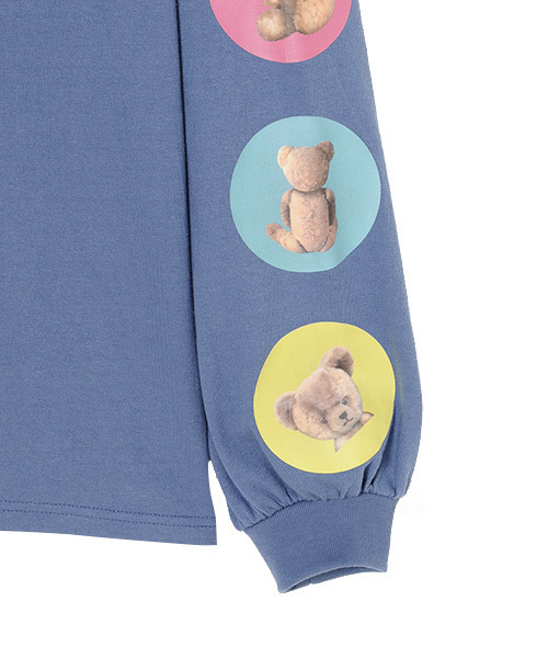 Candy Stripper（キャンディストリッパー）の「LAZY BEARS L/S Tシャツ（Tシャツ/カットソー・レディース・ブラック/オフホワイト/ブルー/ピンク・2）」の11枚目の写真