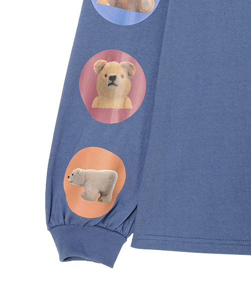 Candy Stripper（キャンディストリッパー）の「LAZY BEARS L/S Tシャツ（Tシャツ/カットソー・レディース・ブラック/オフホワイト/ブルー/ピンク・2）」の12枚目の写真