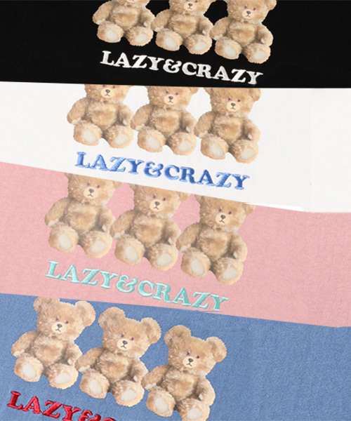 Candy Stripper（キャンディストリッパー）の「LAZY BEARS L/S Tシャツ（Tシャツ/カットソー・レディース・ブラック/オフホワイト/ブルー/ピンク・2）」の14枚目の写真
