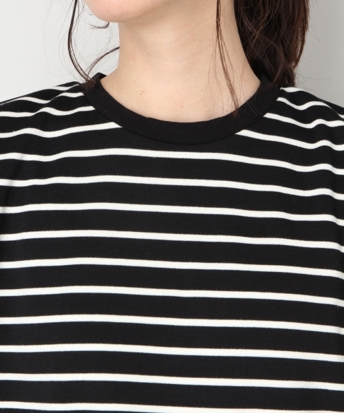 LOWRYS FARM（ローリーズファーム）の「ボーダーノースリーブ　813751（Tシャツ/カットソー・レディース・ブラック/ブラウン/オフホワイト・LARGE/MEDIUM）」の11枚目の写真