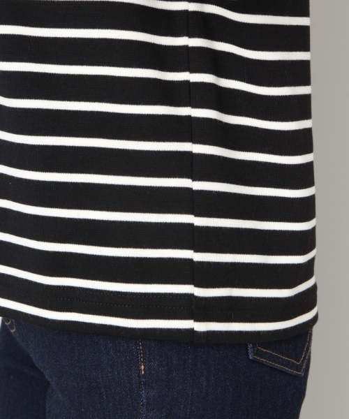 LOWRYS FARM（ローリーズファーム）の「ボーダーノースリーブ　813751（Tシャツ/カットソー・レディース・ブラック/ブラウン/オフホワイト・LARGE/MEDIUM）」の13枚目の写真