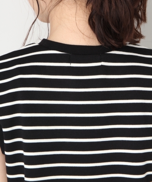 LOWRYS FARM（ローリーズファーム）の「ボーダーノースリーブ　813751（Tシャツ/カットソー・レディース・ブラック/ブラウン/オフホワイト・LARGE/MEDIUM）」の14枚目の写真