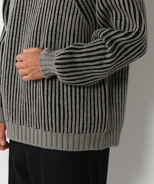 BATONER（バトナー）の「＜BATONER＞HEMMING RIB CREW NECK KNIT