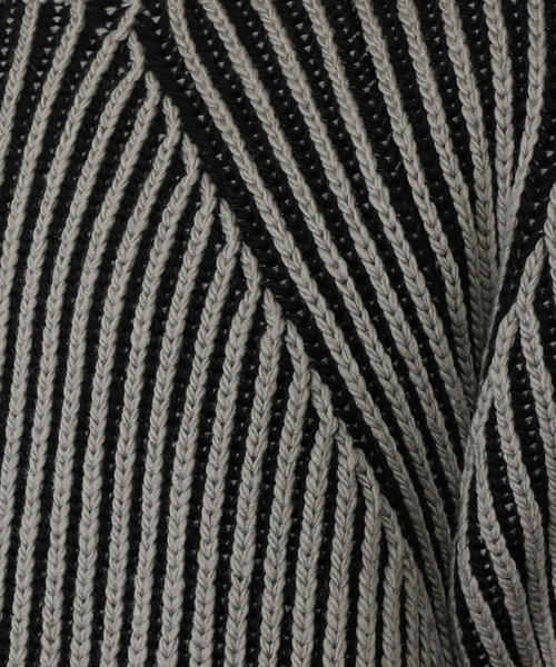 STEVEN ALAN✖️BATONER HEMMING WOOL CREW 2 BATONER（バトナー）の「＜BATONER＞HEMMING RIB CREW NECK KNIT