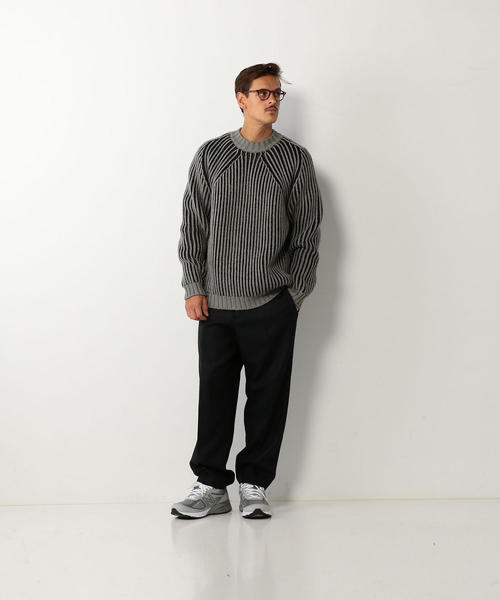 BATONER（バトナー）の「＜BATONER＞HEMMING RIB CREW NECK KNIT