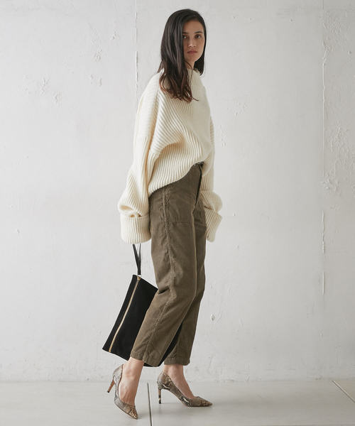 Whim Gazette（ウィムガゼット）の「TCコール硫化染めベイカーパンツ