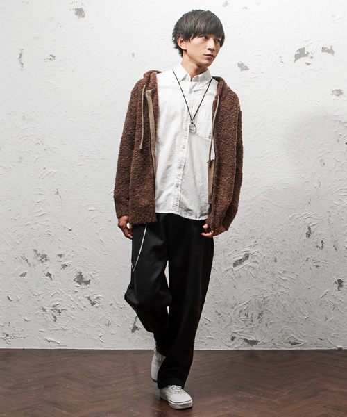 MinoriTY（マイノリティ）の「3ＧブークレニットＺＩＰパーカー（パーカー・メンズ・ブラック/ネイビー/ブラウン/グレー・M/L）」の15枚目の写真