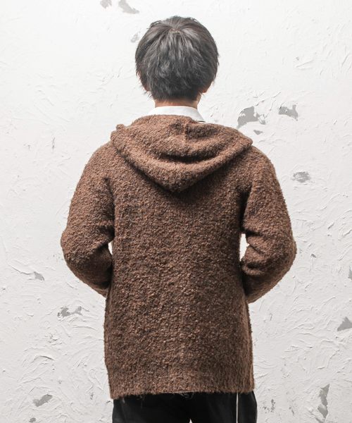 MinoriTY（マイノリティ）の「3ＧブークレニットＺＩＰパーカー（パーカー・メンズ・ブラック/ネイビー/ブラウン/グレー・M/L）」の9枚目の写真