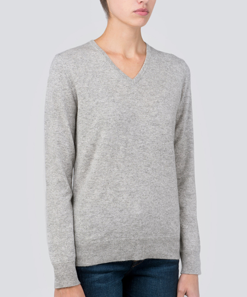 PURE CASHMERE NYC（ピュアカシミヤニューヨーク）の「PURE CASHMERE NYC ベーシックVネックニット（ニット