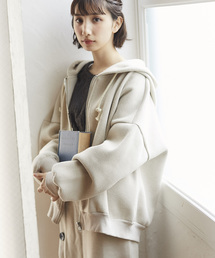 and R | ニットジップパーカー(パーカー)