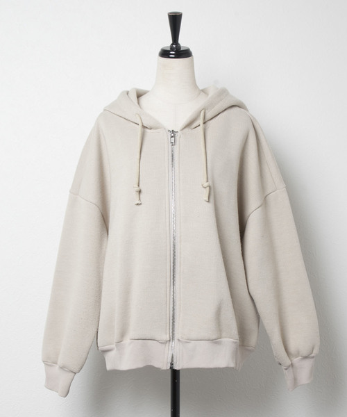 and R（アンドアール）の「ニットジップパーカー（パーカー・レディース・アイボリー・FREE）」の8枚目の写真