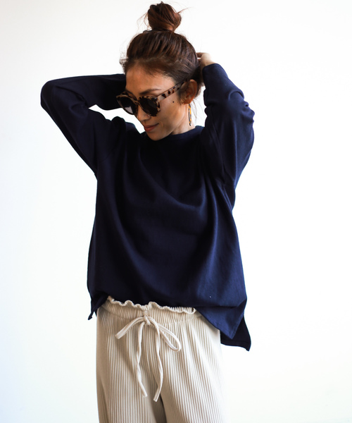 Auntie Rosa Holiday(アンティローザホリデー)の「【Holiday】ヘビーウェイトロングスリーブT ◆WEB限定◆(Tシャツ/カットソー)」|ネイビー