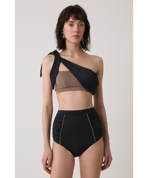 RIM.ARK（リムアーク）の「ﾜﾝｼｮﾙﾊﾞﾝﾄﾞｩ（水着・レディース・ブラウン/ブラック・38/36）」の4枚目の写真