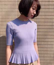 A/C DESIGN BY ALPHA CUBIC | 【カタログ掲載】ペプラムニット(ニット/セーター)