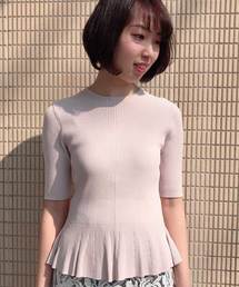 A/C DESIGN BY ALPHA CUBIC | 【カタログ掲載】ペプラムニット(ニット/セーター)