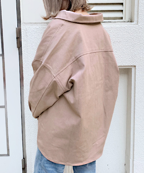 apres jour(アプレジュール)の「BIGシャツジャケット【ZOZOTOWN限定アイテム】(その他アウター・レディース・オフホワイト/ピンク/ベージュ・フリー)」の9枚目の写真