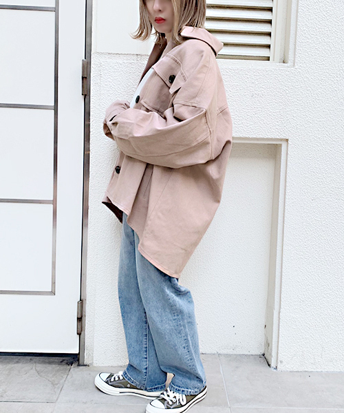 apres jour(アプレジュール)の「BIGシャツジャケット【ZOZOTOWN限定アイテム】(その他アウター・レディース・オフホワイト/ピンク/ベージュ・フリー)」の11枚目の写真